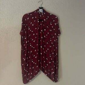 23 Burgundy And Navy Kimono